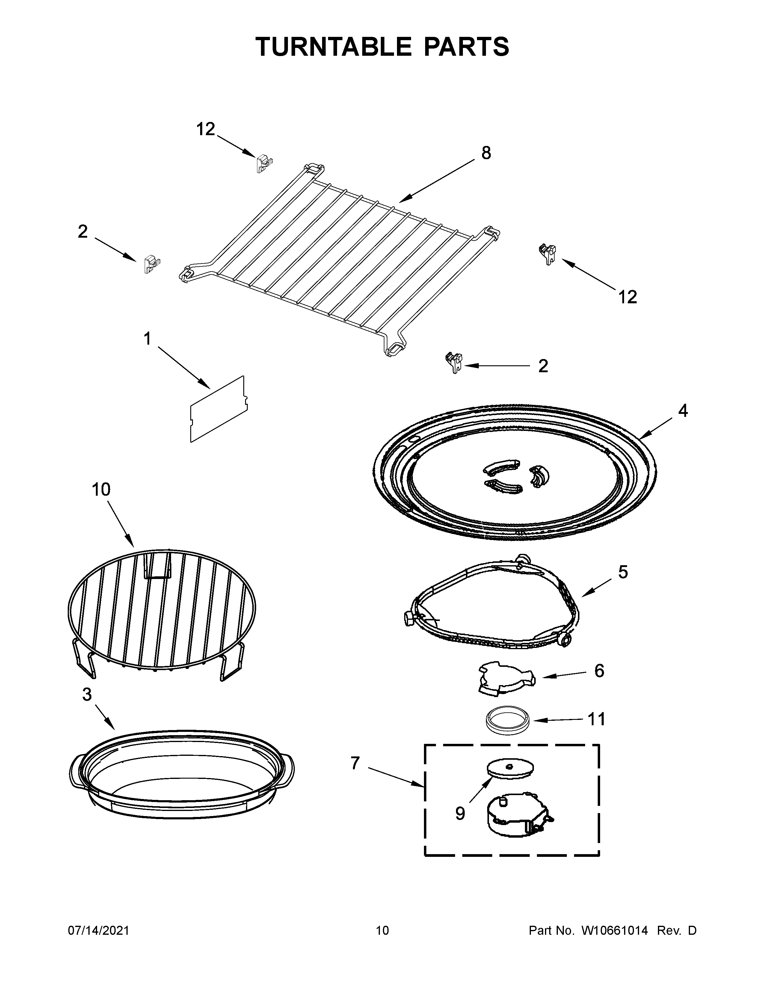 Turntable parts