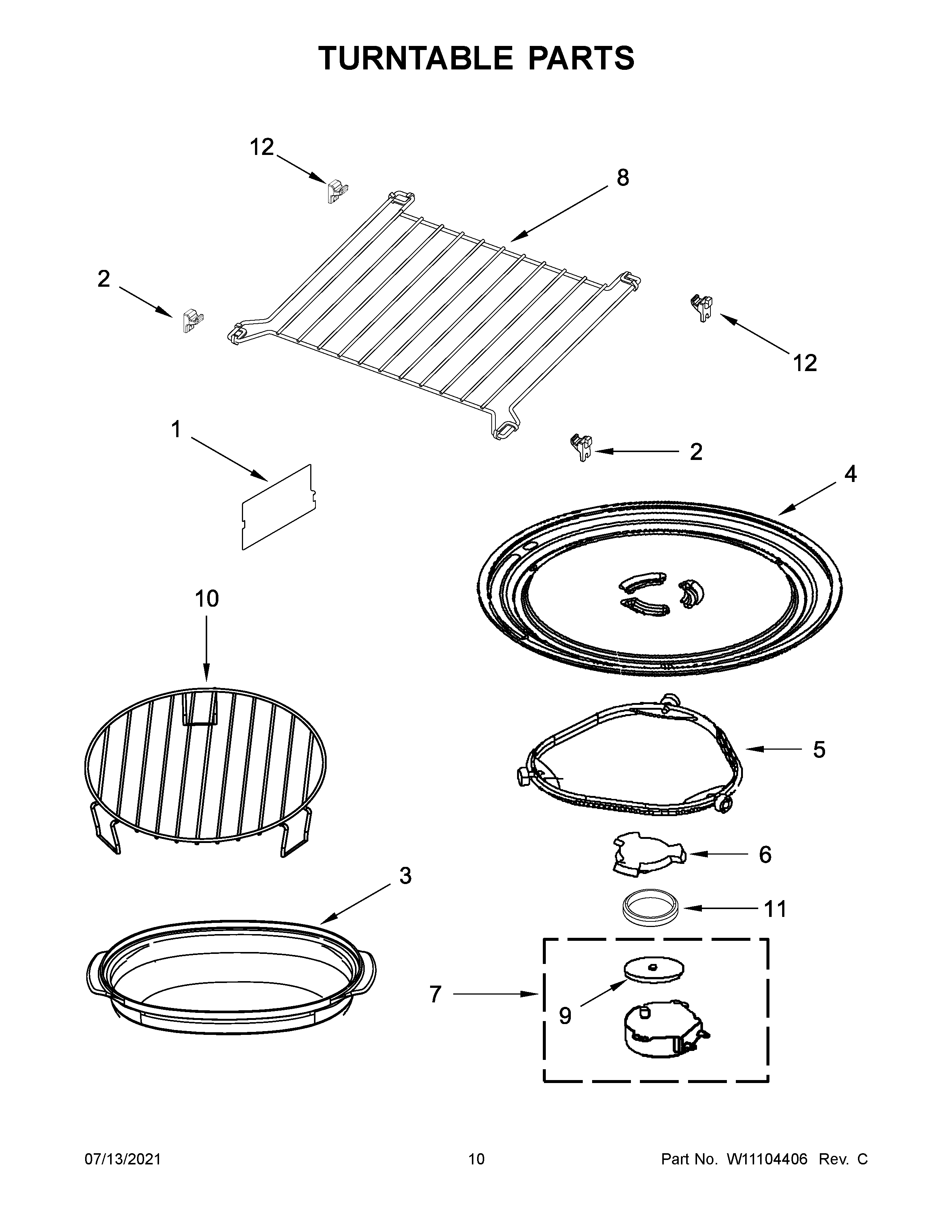 TURNTABLE PARTS