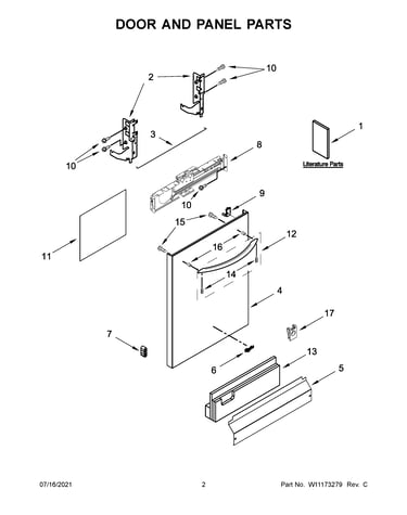 Door and panel parts