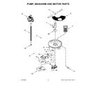 Whirlpool WDT730PAHB0 pump, washarm and motor parts diagram