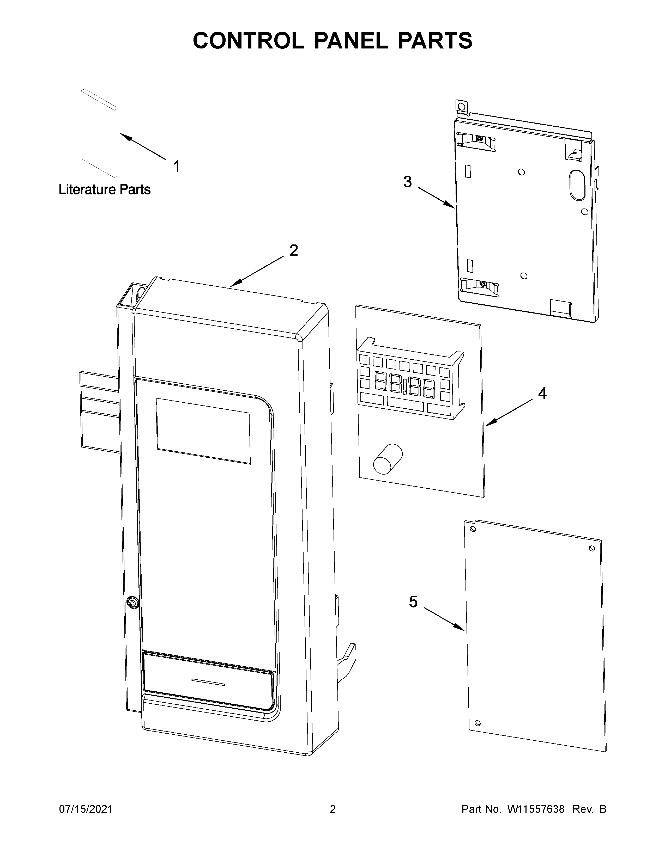 Control panel parts