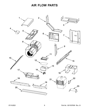 Air flow parts