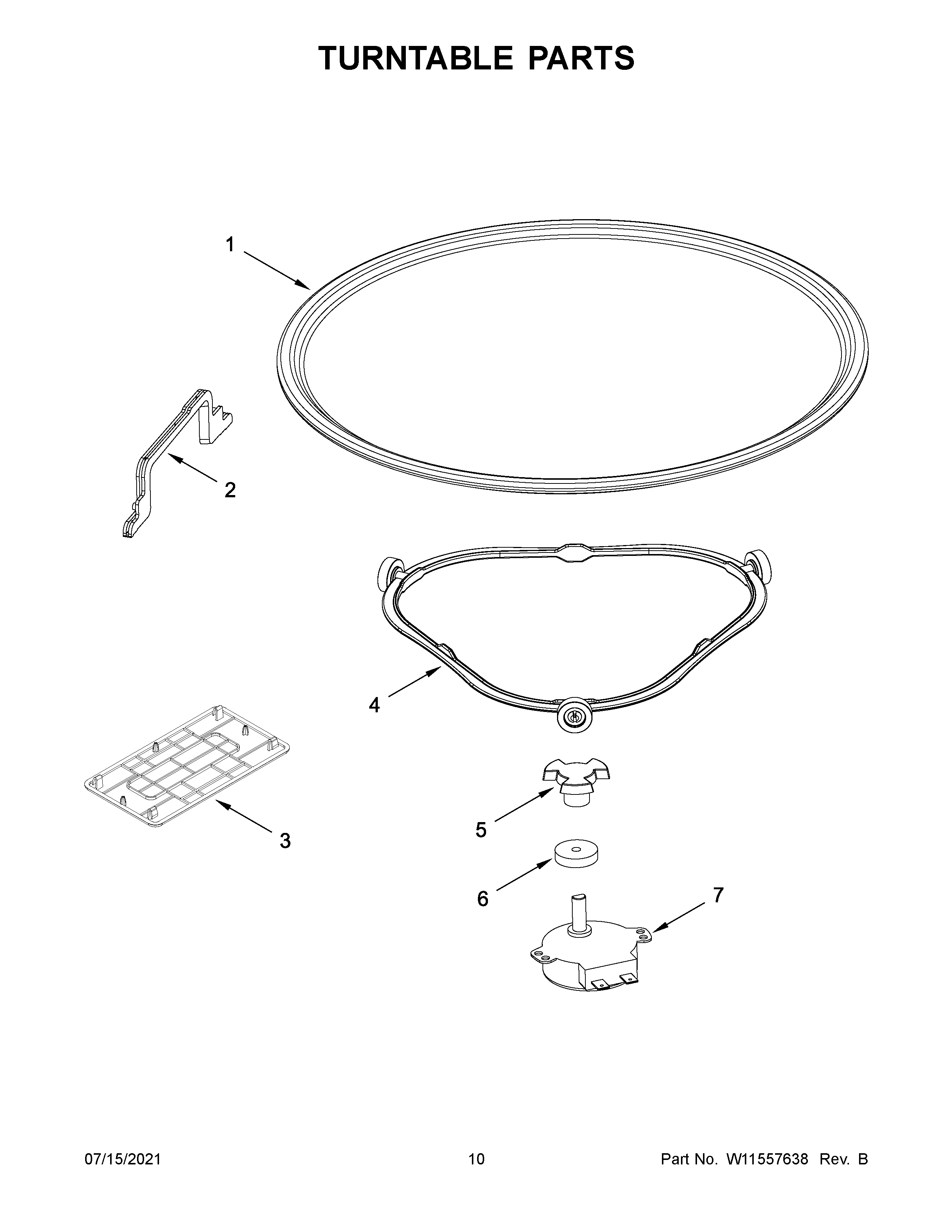 Turntable parts