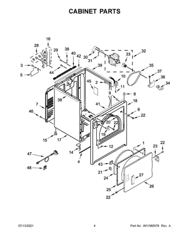 Cabinet parts