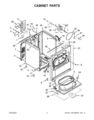 Cabinet parts