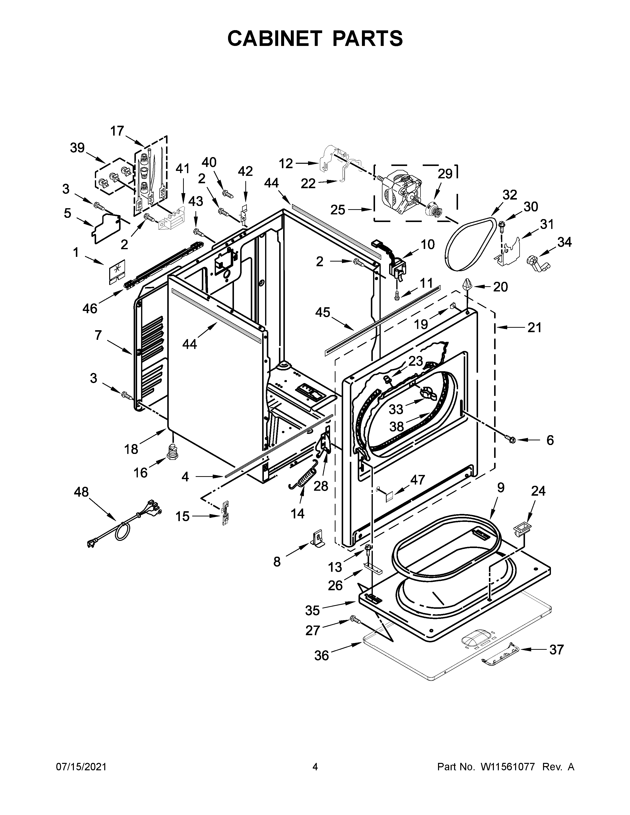 Cabinet parts