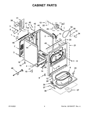 Cabinet parts