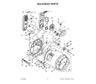 Whirlpool WGD5010LW0 bulkhead parts diagram
