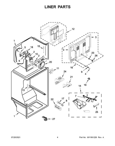 Liner parts