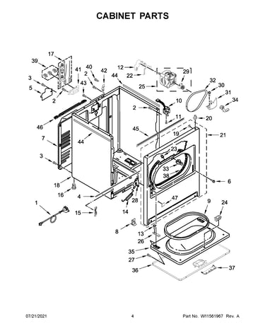 Cabinet parts