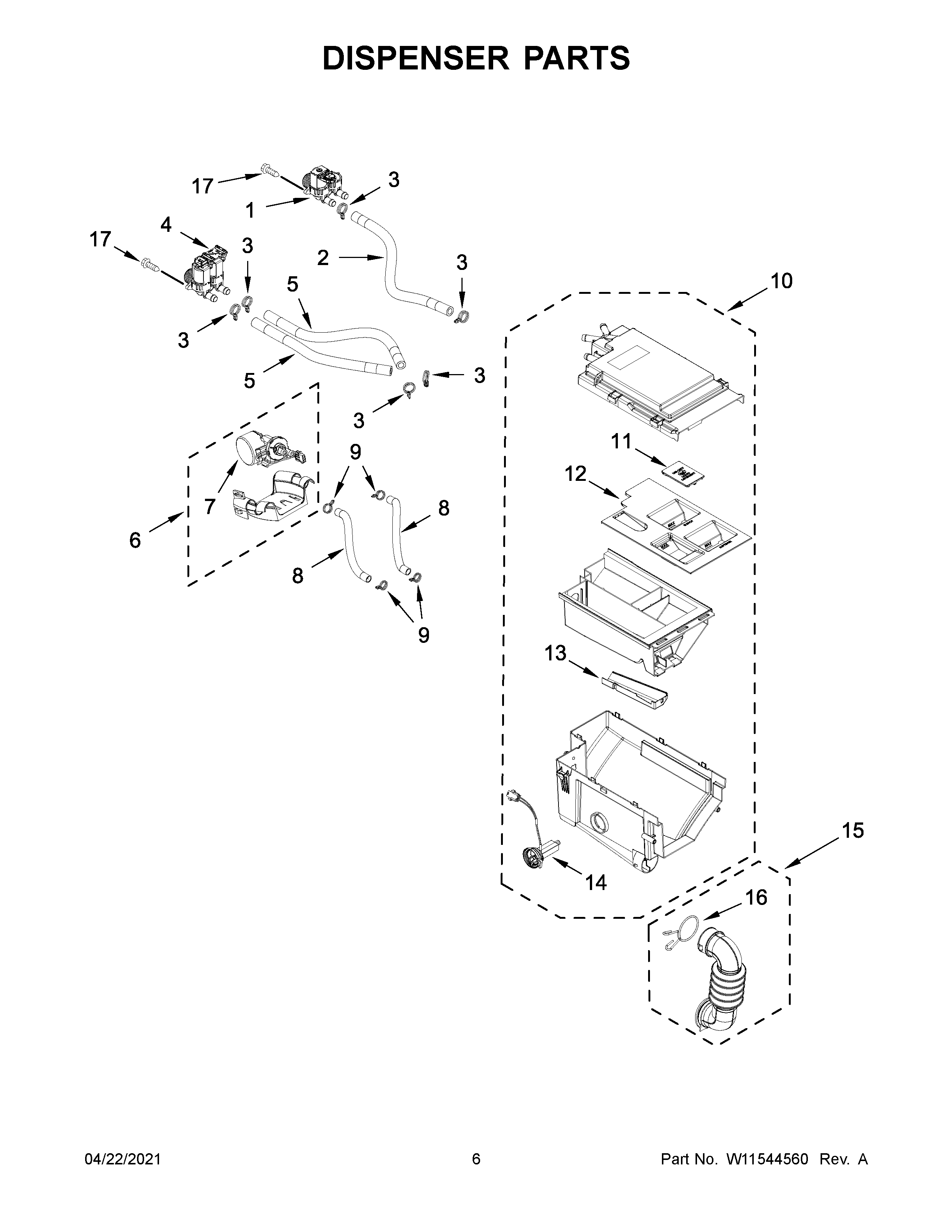 DISPENSER PARTS