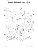 Cabinet, door and liner parts