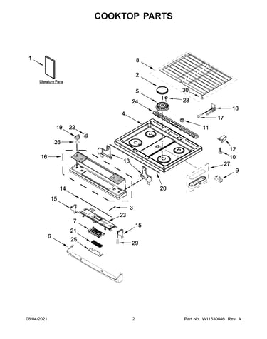 Cooktop parts