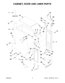 Cabinet, door and liner parts