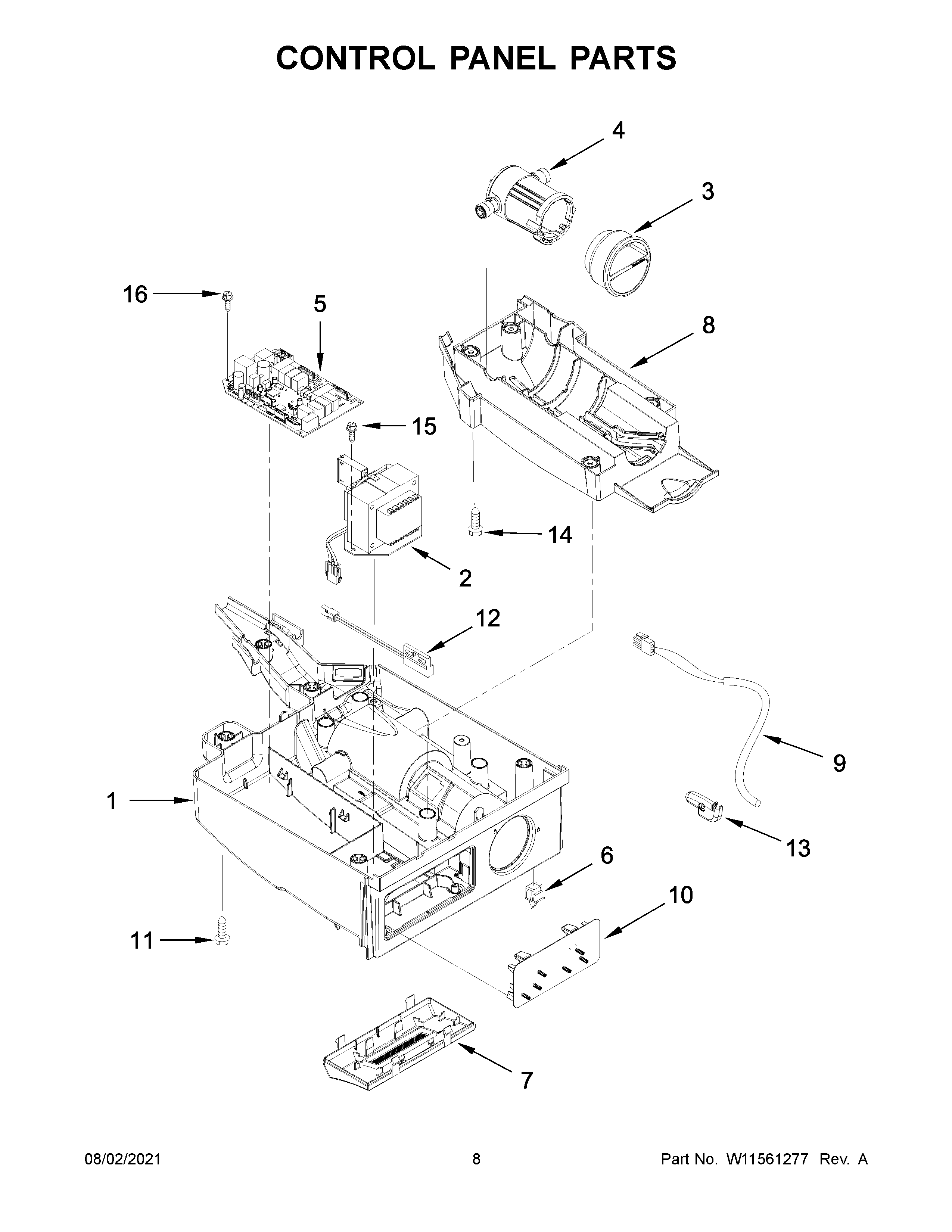 CONTROL PANEL PARTS