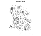 Maytag MGDC465HW0 bulkhead parts diagram