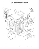 Top and cabinet parts