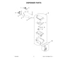 Whirlpool 8TWFW5620HW2 dispenser parts diagram