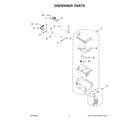 Whirlpool WFC682CLW0 dispenser parts diagram
