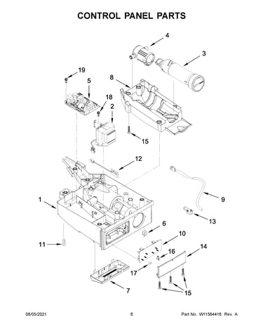 Control panel parts