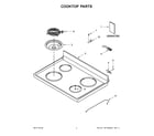 Whirlpool WFC150M0JS1 cooktop parts diagram