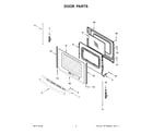 Whirlpool WFC150M0JS1 door parts diagram