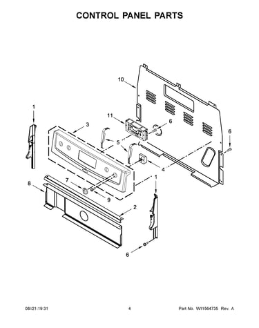 Control panel parts