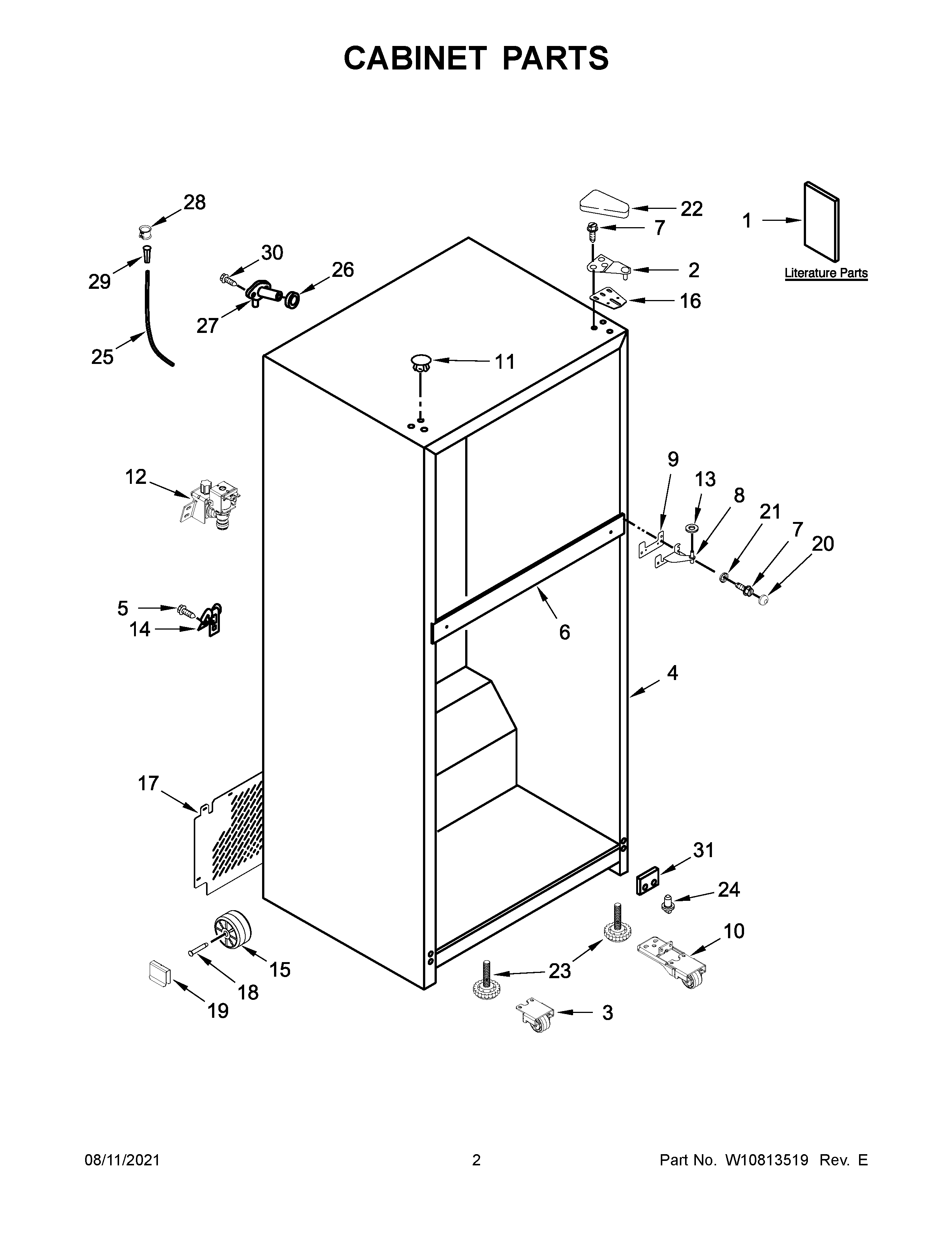 Cabinet parts