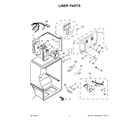 Whirlpool WRT318FZDW01 liner parts diagram