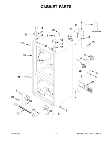 Cabinet parts