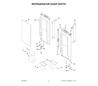 KitchenAid KRFC300EWH03 refrigerator door parts diagram