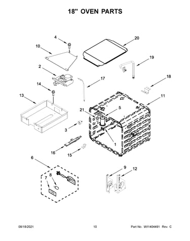 18" oven parts