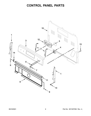 Control panel parts