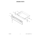 Whirlpool WEC310S0LB0 drawer parts diagram