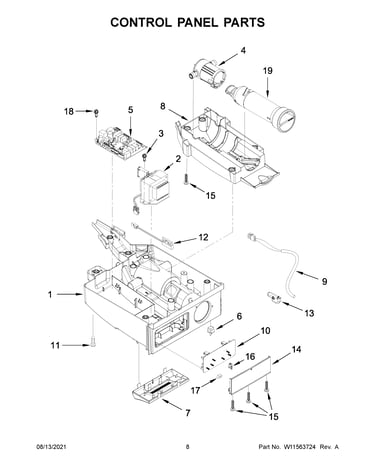 Control panel parts