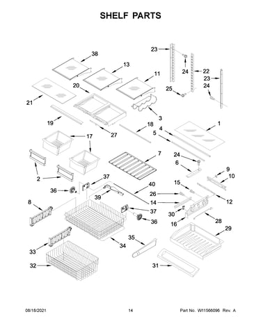 Shelf parts