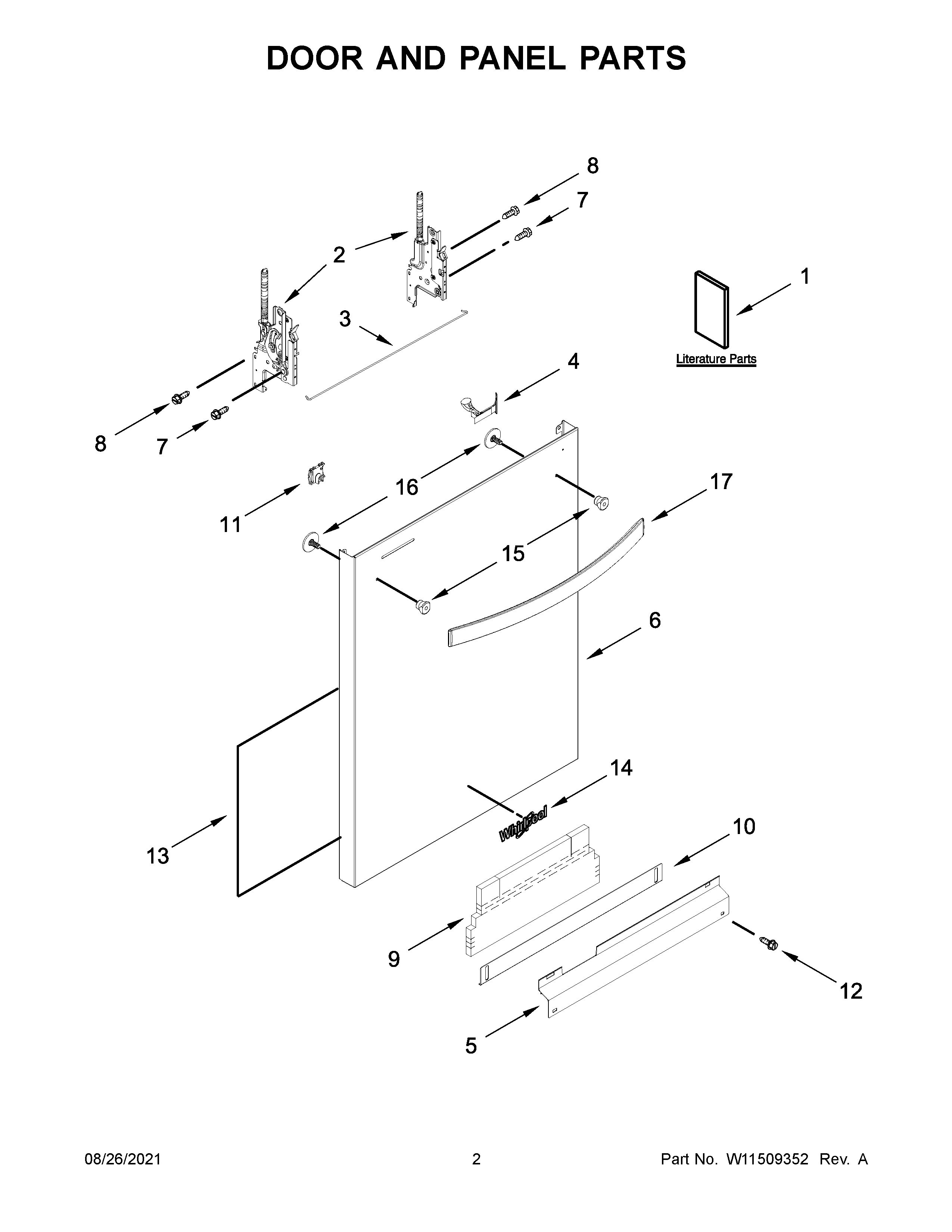 Door and panel parts