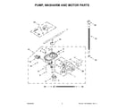 Whirlpool WDT740SALW0 pump, washarm and motor parts diagram