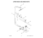 Whirlpool WDT740SALB0 upper wash and rinse parts diagram