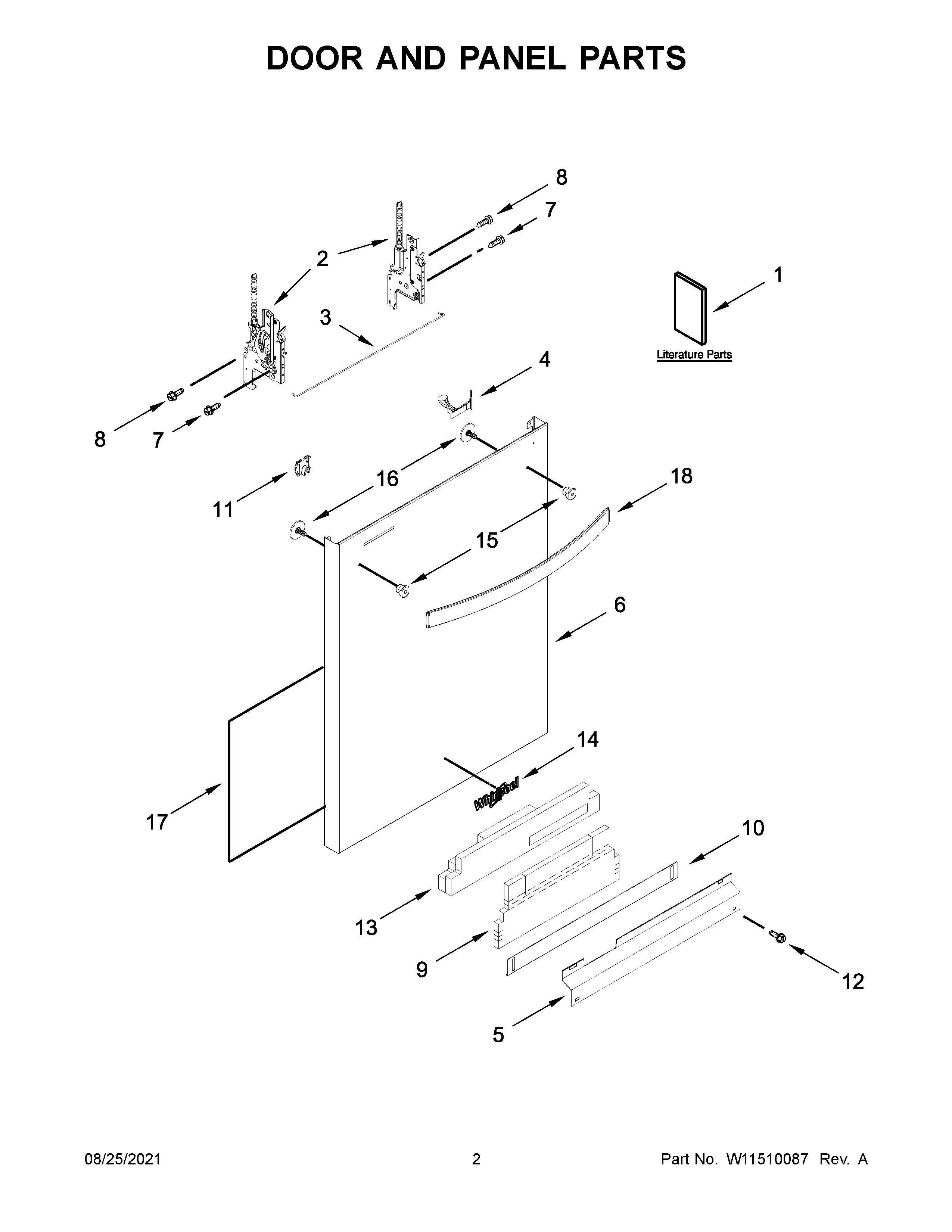 Door and panel parts