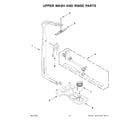 KitchenAid KDTE304LPA0 upper wash and rinse parts diagram