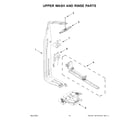 KitchenAid KDTM704LPA0 upper wash and rinse parts diagram