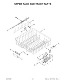 Upper rack and track parts