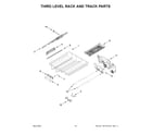 KitchenAid KDTM704LPA0 third level rack and track parts diagram