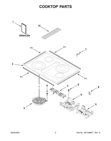 Cooktop parts
