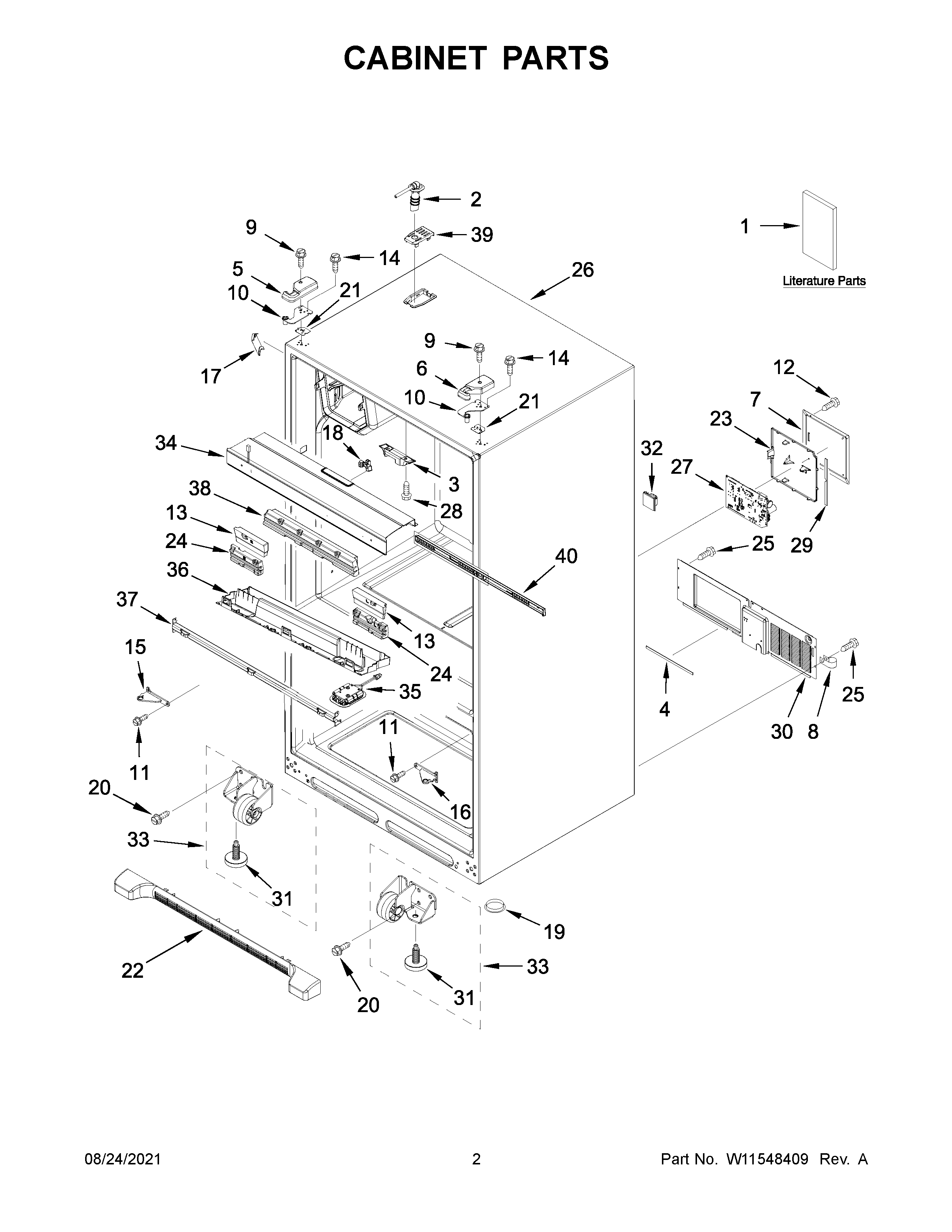 Cabinet parts