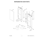 KitchenAid KRFC302EBS05 refrigerator door parts diagram