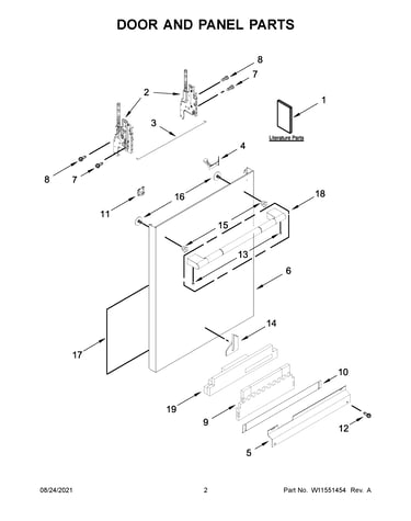 Door and panel parts