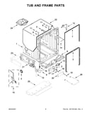 Tub and frame parts