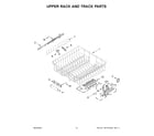 Jenn-Air JDPSS244LL0 upper rack and track parts diagram